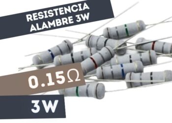 AC03 RESISTENCIA 0.15E 3W ALAMBRE 5%