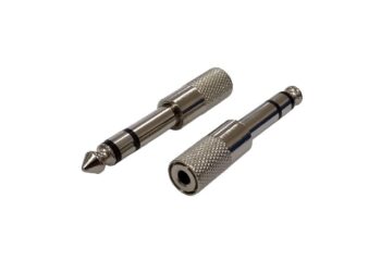 ADAPTADOR JACK 3.5mm STEREO / PLUG 6.5mm STEREO METALICO