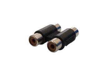 ADAPTADOR RCA 2 HEMBRAS / 2 RCA HEMBRA