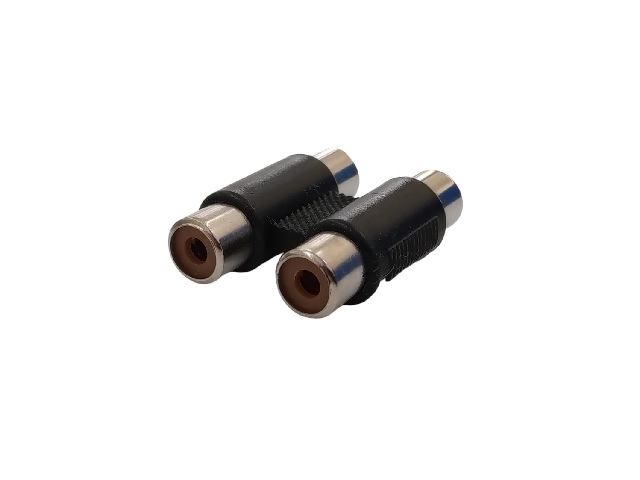 ADAPTADOR RCA 2 HEMBRAS / 2 RCA HEMBRA