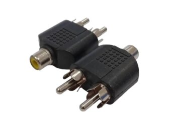 ADAPTADOR RCA 2 MACHOS / RCA HEMBRA