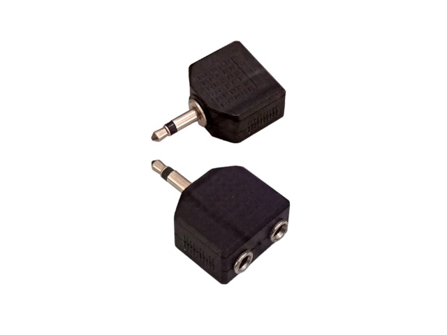 ADAPTADOR PLUG 3.5mm MONO / 2 JACK 3.5mm MONO