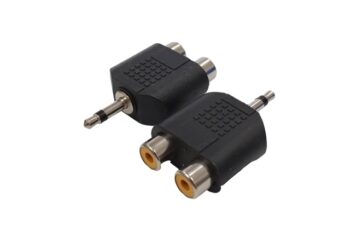 ADAPTADOR PLUG 3.5mm MONO / 2 RCA HEMBRA