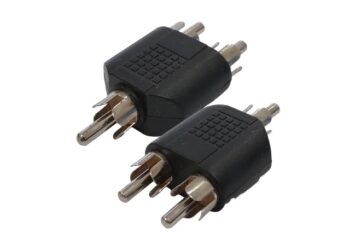 ADAPTADOR RCA MACHO / 2 RCA MACHO
