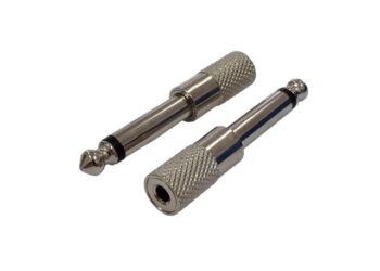 ADAPTADOR JACK 3.5mm MONO / PLUG 6.5mm MONO METALICO