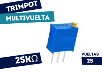 TRIMPOT DE CERMET 25K 25 VUELTAS