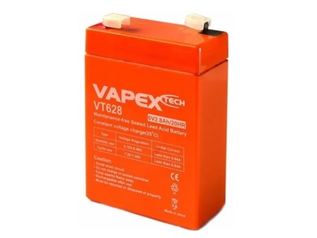 BATERIA DE GEL 6V 2,8AH VAPEX