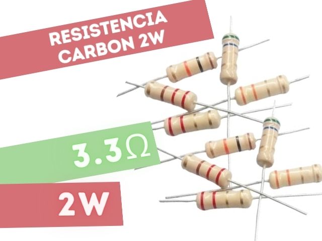 RESISTENCIA 3E3 2W CARBON 5%