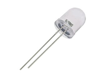 LED 10mm AMARILLO Alta Efic. W. Clear 6000mcd 25º W