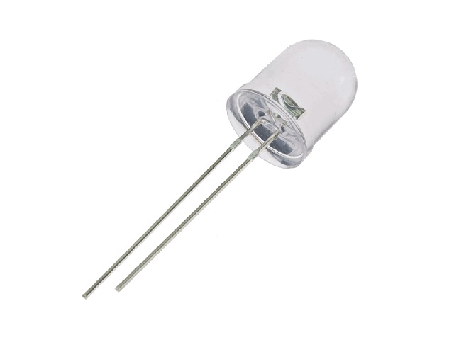 LED 10mm AMARILLO Alta Efic. W. Clear 6000mcd 25º W