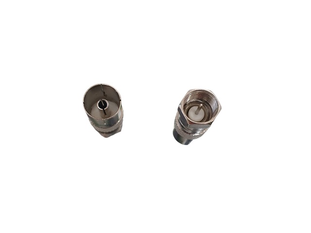 ADAPTADOR CONECTOR F MACHO / PAL HEMBRA