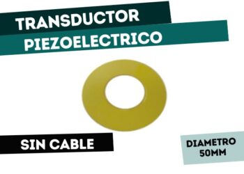 FT50T TRANSDUCTOR PIEZOELECTRICO CERAMIC ELEMENT D=50mm (3Khz // 0.45) SIN CABLES