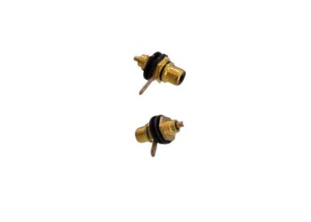 CONECTOR JACK RCA NEGRO PARA CHASIS PREMIUM