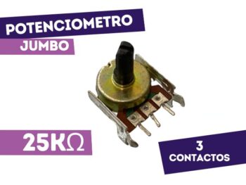 POTENCIOMETRO JUMBO MONO 3 CONTACTOS LINEAL 25K
