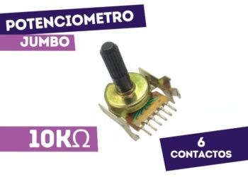 POTENCIOMETRO JUMBO STEREO 6 CONTACTOS LINEAL 10K