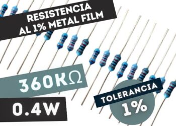 LR1 RESISTENCIA 360K 0,4W METAL FILM 1%