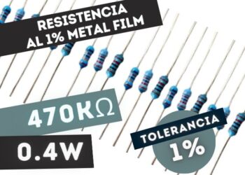 LR1 RESISTENCIA 470K 0,4W METAL FILM 1%