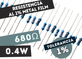 LR1 RESISTENCIA 680E 0,4W METAL FILM 1%