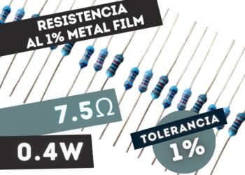 LR1 RESISTENCIA 7E5 0,4W METAL FILM 1%