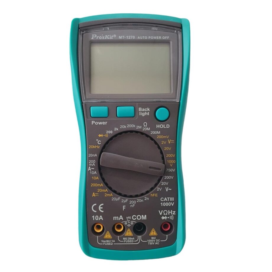 MULTIMETRO DIGITAL PROSKIT MODELO MT-1270