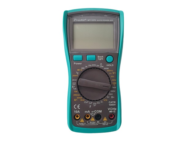MULTIMETRO DIGITAL PROSKIT MODELO MT-1270