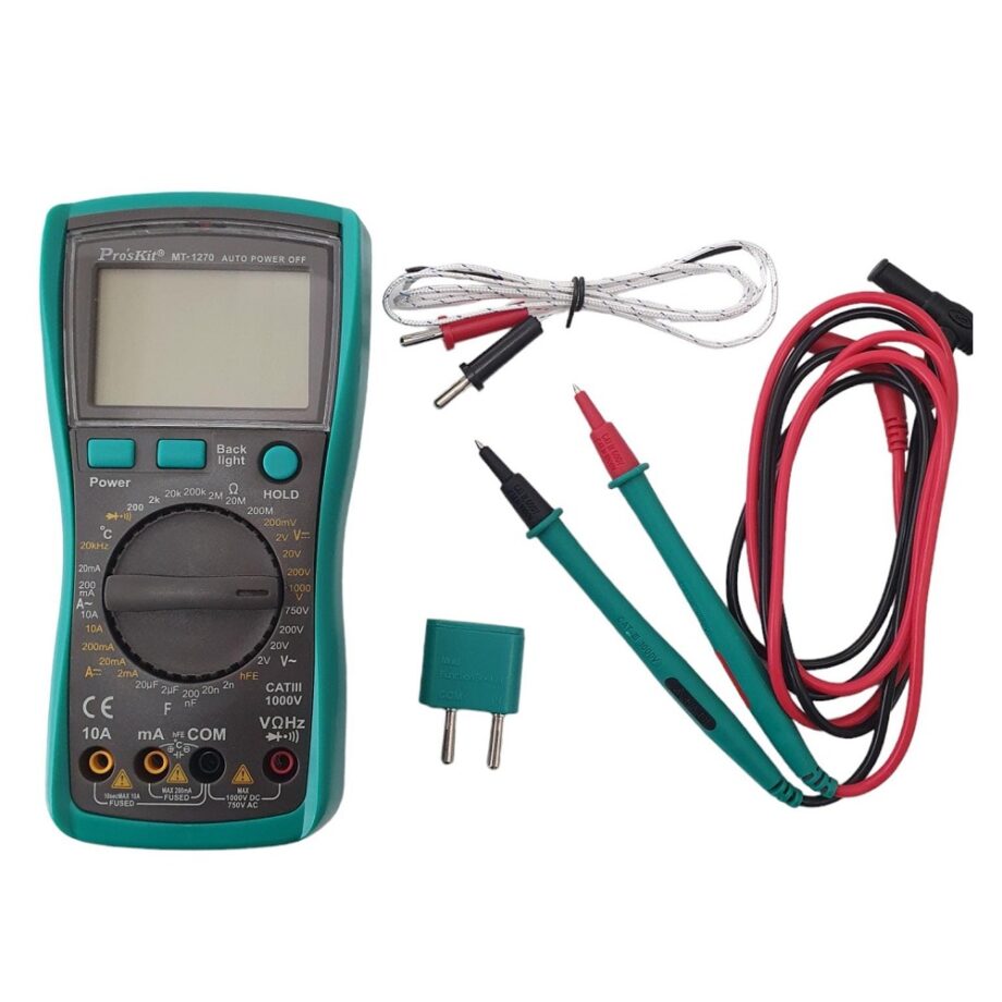 MULTIMETRO DIGITAL PROSKIT MODELO MT-1270