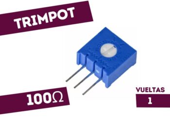 TRIMPOT DE CERMET 1 VUELTA VERTICAL 100E