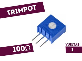 TRIMPOT DE CERMET 1 VUELTA VERTICAL 100E