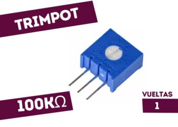TRIMPOT DE CERMET 1 VUELTA VERTICAL 100K