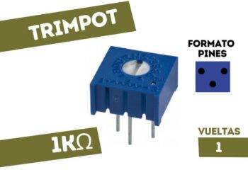 TRIMPOT DE CERMET 1 VUELTA HORIZONTAL 1K