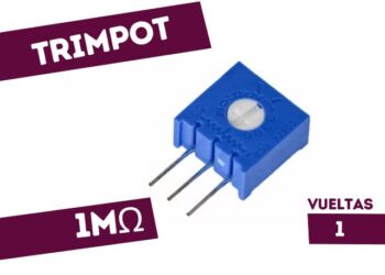 TRIMPOT DE CERMET 1 VUELTA VERTICAL 1M