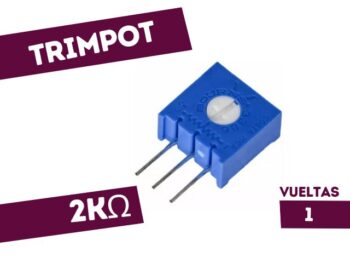 TRIMPOT DE CERMET 1 VUELTA VERTICAL 2K