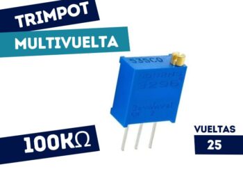 TRIMPOT DE CERMET 100K 25 VUELTAS