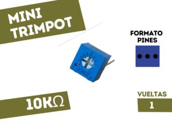 MINI TRIMPOT DE CERMET 1 VUELTA HORIZONTAL 10K