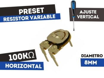 PRESET CARBON HORIZONTAL 8MM 100K