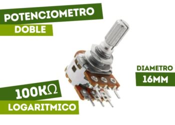 POTN-16D-100KLOG POTENCIOMETRO DOBLE LOGARITMICO