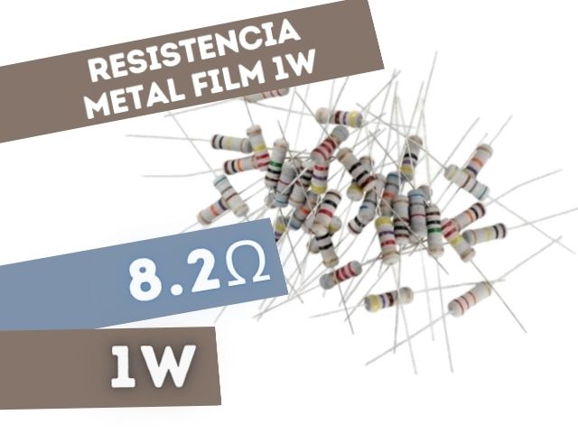 PR01 RESISTENCIA 8E2 1W METAL FILM 5%
