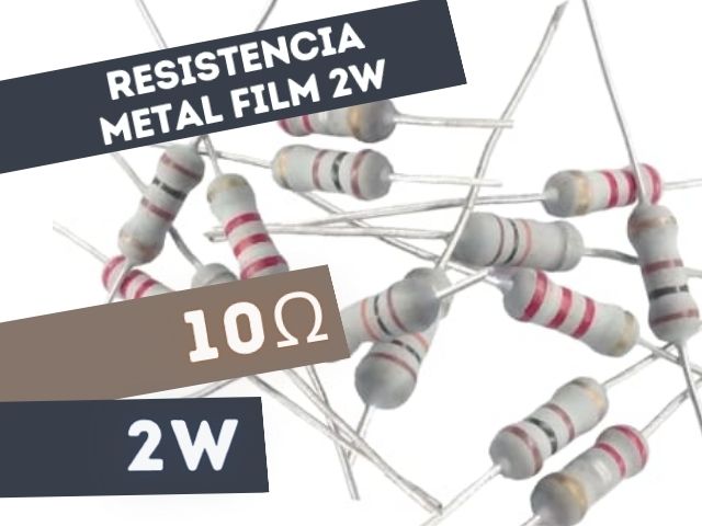 PR02 RESISTENCIA 10E 2W METAL FILM 5%
