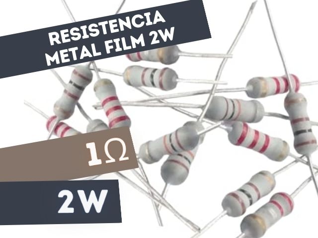 PR02 RESISTENCIA 1E 2W METAL FILM 5%