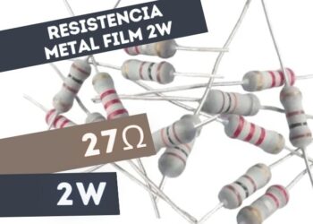 PR02 RESISTENCIA 27E 2W METAL FILM 5%