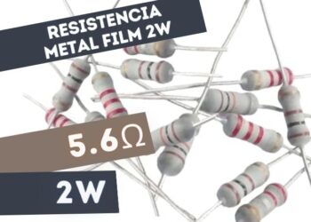 PR02 RESISTENCIA 5E6 2W METAL FILM 5%