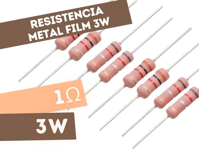 PR03 RESISTENCIA 1E 3W METAL FILM 5%