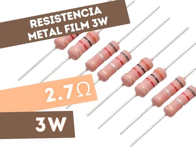 PR03 RESISTENCIA 2E7 3W METAL FILM 5%
