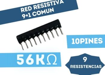 RED RESISTIVA (9+1) PINES (9RESISTENCIAS + 1COMUN) 56K
