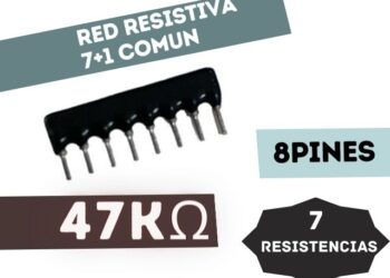 RED RESISTIVA (7+1) PINES (7RESISTENCIAS + 1COMUN) 47K