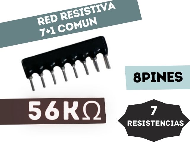 RED RESISTIVA (7+1) PINES (7RESISTENCIAS + 1COMUN) 56K