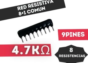 RED RESISTIVA (8+1) PINES (8RESISTENCIAS + 1COMUN) 4K7