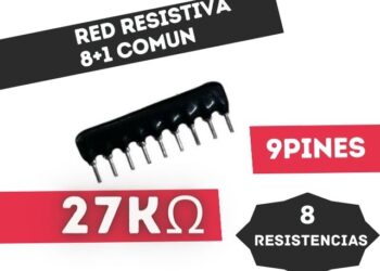 RED RESISTIVA (8+1) PINES (8RESISTENCIAS + 1COMUN) 27K