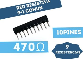 RED RESISTIVA (9+1) PINES (9RESISTENCIAS + 1COMUN) 470E