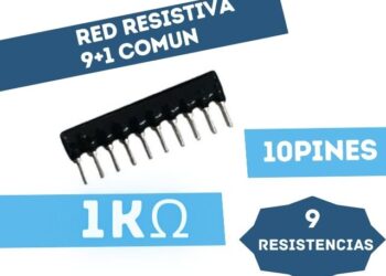 RED RESISTIVA (9+1) PINES (9RESISTENCIAS + 1COMUN) 1K